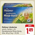 Ländertee Angebote von Meßmer bei EDEKA Pforzheim für 1,49 €