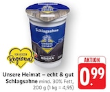 Aktuelles Schlagsahne Angebot bei EDEKA in Heidelberg ab 0,99 €