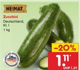 Zucchini Angebote von HEIMAT bei Netto Marken-Discount Arnsberg für 1,11 €