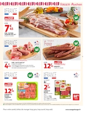 Promos Viande dans le catalogue "LES HALLES" de Auchan Supermarché Viande en promo dans le catalogue Auchan Supermarché à la page 3