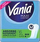 Serviette maxi confort super x16 - VANIA en promo chez Intermarché Serviette maxi confort super x16 - VANIA dans le catalogue Intermarché