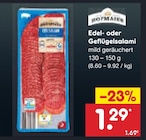 Netto Marken-Discount Dieburg - Edel- oder Geflügelsalami Angebot im Prospekt Edel- oder Geflügelsalami bei Netto Marken-Discount im Dieburg Prospekt für 1,29 €