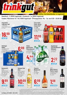Getränke im aktuellen Trinkgut Prospekt (Ingolstadt) Getränke im Trinkgut Prospekt "Aktuelle Angebote" mit 4 Seiten (Ingolstadt)