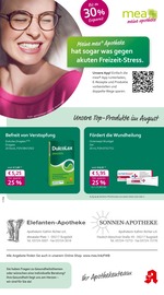 Aktueller mea - meine apotheke Apotheken Prospekt in Penig und Umgebung, "Unsere August-Angebote" mit 4 Seiten, 01.08.2025 - 31.08.2025