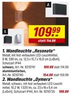 toom Baumarkt Geesthacht - Wandleuchte „Resonate“ Angebot im Prospekt Wandleuchte „Resonate“ bei toom Baumarkt im Geesthacht Prospekt für 109,99 €