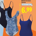 Maillot de bain femme en promo chez Lidl Maillot de bain femme dans le catalogue Lidl