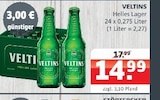 Helles Lager im Angebot bei Getränke Quelle WVG in Dessau-Roßlau Helles Lager Angebote von Veltins bei Getränke Quelle WVG Dessau-Roßlau für 14,99 €