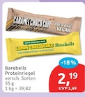 Proteinriegel von Barebells für 2,19 € bei budni im Angebot Proteinriegel von Barebells im aktuellen budni Prospekt