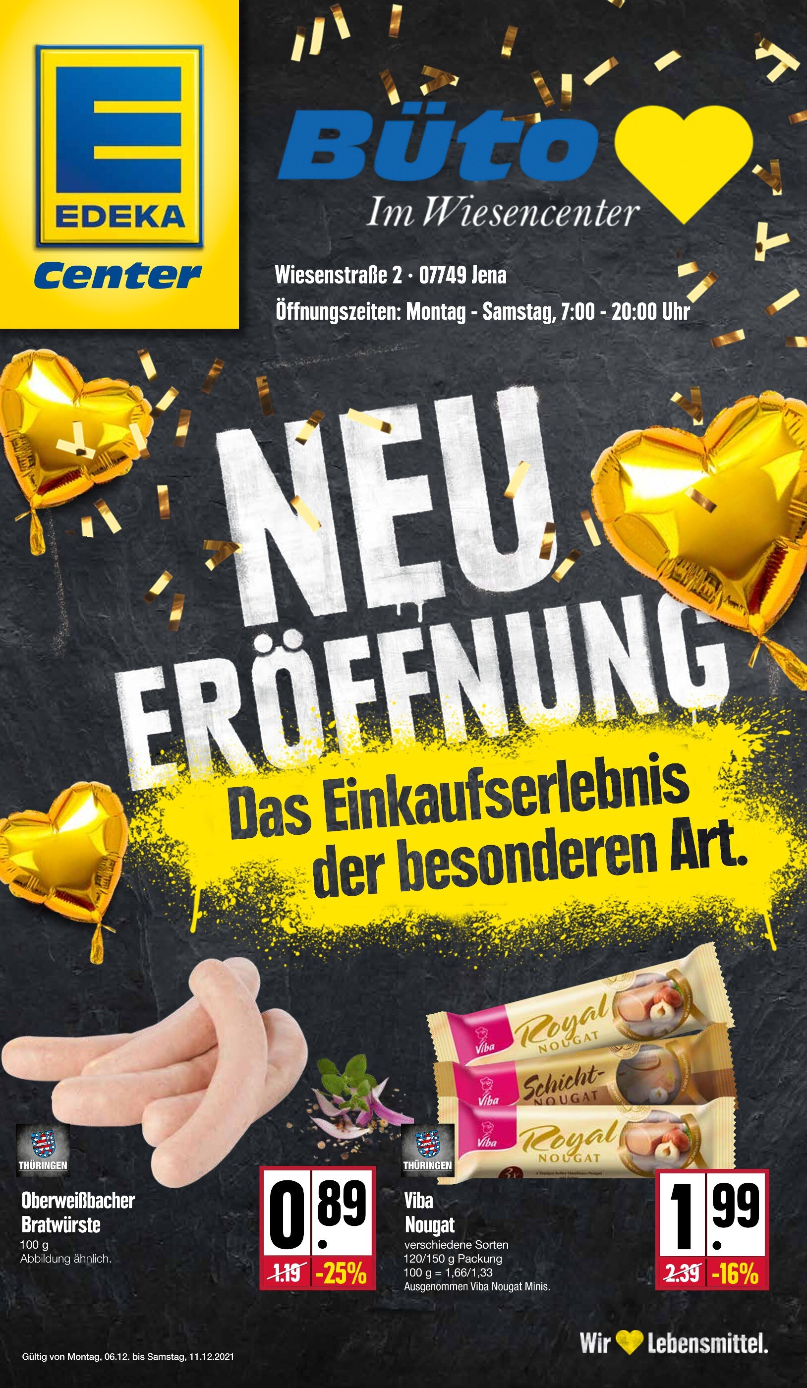 E center Prospekt für Jena mit 4 Seiten E center Prospekt für Jena: "NEUeröffnung!", 4 Seiten, 06.12.2021 - 11.12.2021