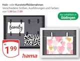 Holz Bilderrahmen Angebote von hama bei GLOBUS Saarbrücken für 1,99 €