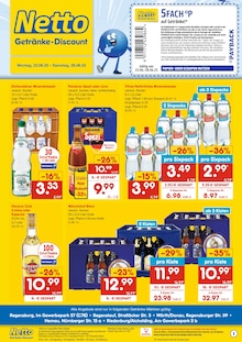 Netto Marken-Discount Prospekt "DER ORT, AN DEM DU IMMER AUSGEZEICHNETE PREISE FINDEST." mit  Seiten (Regensburg)