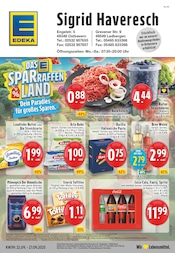 Aktueller EDEKA Supermarkt Prospekt in Lengerich und Umgebung, "Aktuelle Angebote" mit 24 Seiten, 22.09.2025 - 27.09.2025