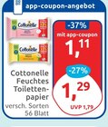 Feuchtes Toilettenpapier von Cottonelle für 1,11 € bei budni im Angebot Feuchtes Toilettenpapier von Cottonelle im aktuellen budni Prospekt