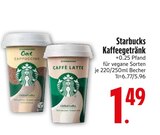 Kaffeegetränk von Starbucks für 1,49 € bei EDEKA im Angebot Kaffeegetränk von Starbucks im aktuellen EDEKA Prospekt