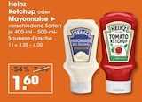 Tomato Ketchup von Heinz im aktuellen V-Markt Prospekt für 1,60 €