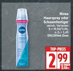 Haarspray oder Schaumfestiger von Nivea für 2,99 € bei EDEKA im Angebot Haarspray oder Schaumfestiger von Nivea im aktuellen EDEKA Prospekt