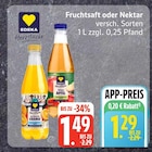 Fruchtsaft oder Nektar im Angebot bei EDEKA in Stralsund Fruchtsaft oder Nektar Angebote von Edeka bei EDEKA Stralsund für 1,29 €