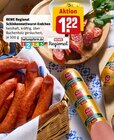 Schinkenmettwurst-Endchen Angebote von REWE Regional bei REWE Beckum für 1,22 €