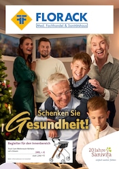 Aktueller Florack Medizinischer Fachhandel OHG Sanitätshäuser Prospekt in Erkelenz und Umgebung, "Schenken Sie Gesundheit!" mit 6 Seiten, 12.11.2025 - 31.01.2026