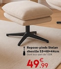 Repose-pieds Stelan chenille en promo chez Maxi Bazar Repose-pieds Stelan chenille dans le catalogue Maxi Bazar