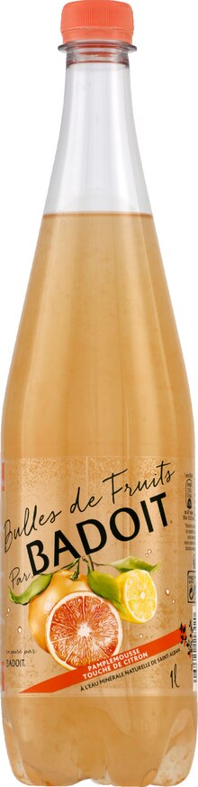 Eau minérale “Bulles de fruits par Badoit” Pamplemousse Citron - Monoprix à Mulhouse Eau minérale “Bulles de fruits par Badoit” Pamplemousse Citron en promo chez Monoprix Mulhouse à 1,19 €
