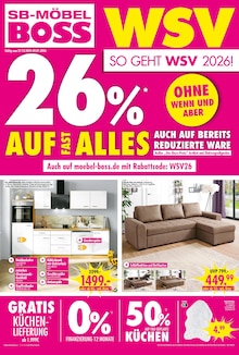 SB Möbel Boss Magdeburg Prospekt "SO GEHT WSV 2026!" mit 4 Seiten