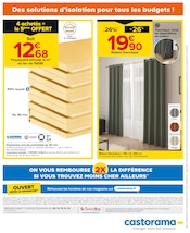 Promos Rideau Thermique dans le catalogue "C - LES PRIX 100% CONFORT" de Castorama à la page 28