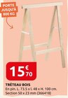 Tréteau bois en promo chez Rural Master Le Mans à 15,70 €