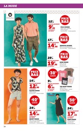 Vêtements Angebote im Prospekt "Super U" von Super U Vêtements Angebote im Prospekt "Super U" von Super U auf Seite 34