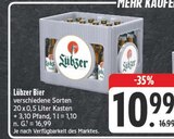 Aktuelle Lübzer Angebote bei E center in Chemnitz Aktuelles Bier Angebot bei E center in Chemnitz ab 10,99 €