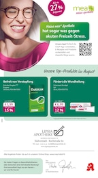 mea - meine apotheke Prospekt für Leipzig mit 4 Seiten mea - meine apotheke Prospekt für Leipzig: "Unsere August-Angebote", 4 Seiten, 01.08.2025 - 31.08.2025