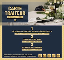 Prospectus E.Leclerc de la semaine "CARTE TRAITEUR" avec 2 pages, valide du 25/11/2025 au 31/12/2025 pour Montévrain et alentours