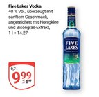 Five Lakes Vodka Angebote bei GLOBUS Saarbrücken für 9,99 €