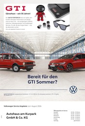 Volkswagen Werkstatt & Auto Prospekt der aktuellen Woche mit 1 Seite, gültig von 01.06.2026 bis 31.08.2026, in Bad Münder und Umgebung Aktueller Volkswagen Werkstatt & Auto Prospekt in Bad Münder und Umgebung, "Mehr Platz. Mehr Möglichkeiten." mit 1 Seite, 01.06.2026 - 31.08.2026
