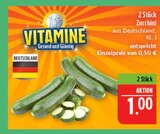 Zucchini im Angebot bei Marktkauf in Nürnberg Zucchini Angebote von VITAMINE bei Marktkauf Nürnberg für 1,00 €