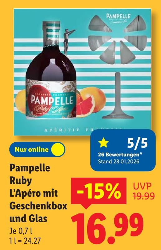 Ruby L’Apéro mit Geschenkbox und Glas