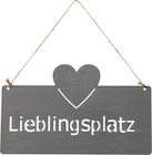 Behang Metallschild mit Herz "Lieblingsplatz" bei dm-drogerie markt im Prospekt "Aktuelle Angebote" für 3,95 €