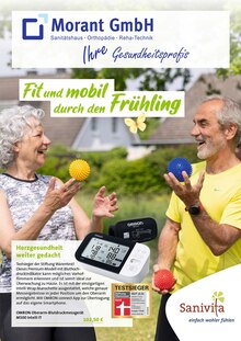 Aktueller Sanitätshaus G. Morant GmbH Prospekt "Fit und mobil durch den Frühling" Seite 1 von 6 Seiten für Gelsenkirchen