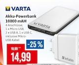 Akku-Powerbank 10000 mAH Angebote von VARTA bei Kaufhaus Stolz Flensburg für 14,99 €