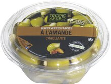 Casino Shop Caen - Olives vertes farcies aux amandes Promo Olives vertes farcies aux amandes dans le catalogue Casino Shop "# prêts à déjeuner au soleil ?" à Caen