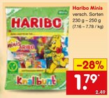 Minis im Angebot bei Netto Marken-Discount in Hürth Minis Angebote von Haribo bei Netto Marken-Discount Hürth für 1,79 €
