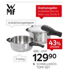 XXXLutz Möbelhäuser - Schnellkochtopf-Set „Perfect“ Angebot im Prospekt Schnellkochtopf-Set „Perfect“ bei XXXLutz Möbelhäuser im Prospekt WMF ON TOP-AKTION für 129,90 €