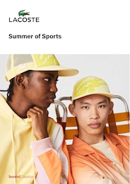 Prospectus Lacoste "Summer of Sports !", 9 pages, 21/06/2022 - 15/09/2022