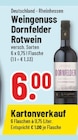 Weingenuss Dornfelder Rotwein bei Trinkgut im Rhede Prospekt für 6,00 €