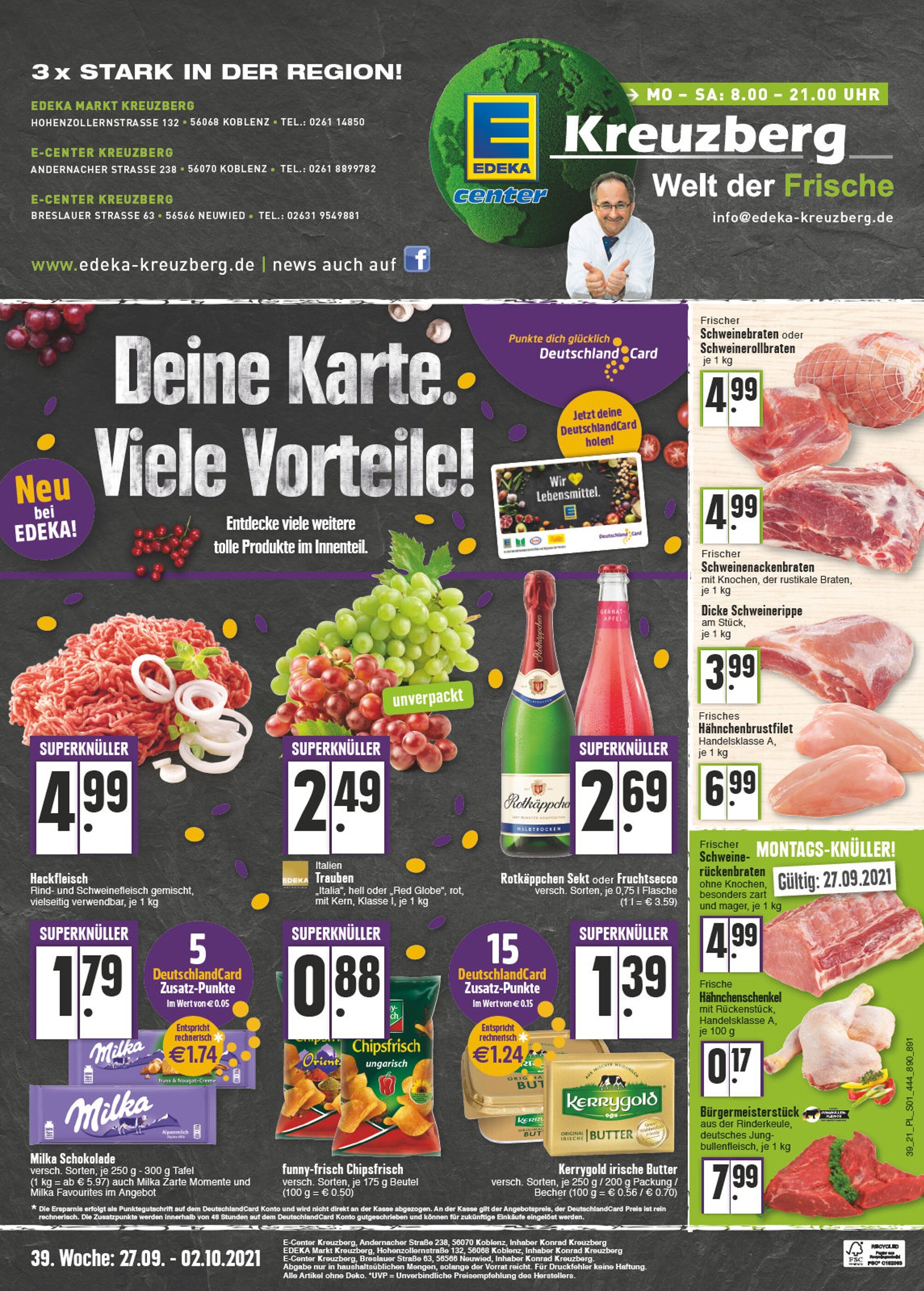 E center Prospekt für Neuwied mit 24 Seiten E center Prospekt für Neuwied: "Aktuelle Angebote", 24 Seiten, 27.09.2021 - 02.10.2021