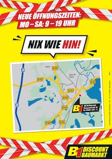 Aktueller B1 Discount Baumarkt Bitterfeld-Wolfen Prospekt B1 Discount Baumarkt Prospekt Bitterfeld-Wolfen "WIR SCHLIESSEN! TOTALER RÄUMUNGSVERKAUF!" mit 2 Seiten