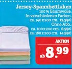 Aktuelles Jersey-Spannbettlaken Angebot bei Marktkauf in Erlangen ab 8,99 €