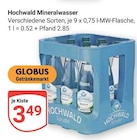 GLOBUS Idar-Oberstein - Mineralwasser Angebot im Prospekt Mineralwasser bei GLOBUS im Idar-Oberstein Prospekt für 3,49 €