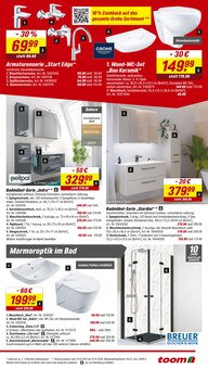 Badmöbel im aktuellen toom Baumarkt Prospekt (Erlangen) Badmöbel im toom Baumarkt Prospekt "Respekt, wer's selber macht." mit 12 Seiten (Erlangen)
