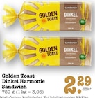 Dinkel Harmonie Sandwich Angebote von Golden Toast bei E center Mainz für 2,29 €
